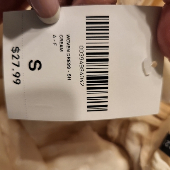 NWT Forever 21 Swiss Dot Cream/off white Small dress - Picture 3 of 11